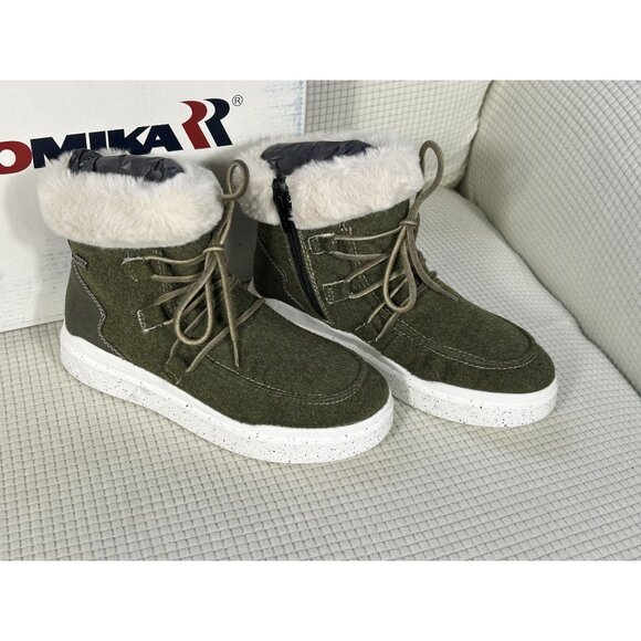 Romika Helsinki 01 Fleece lined Bootie, Olive Green, Size EU 36, US 5.5, NWB - Picture 5 of 12